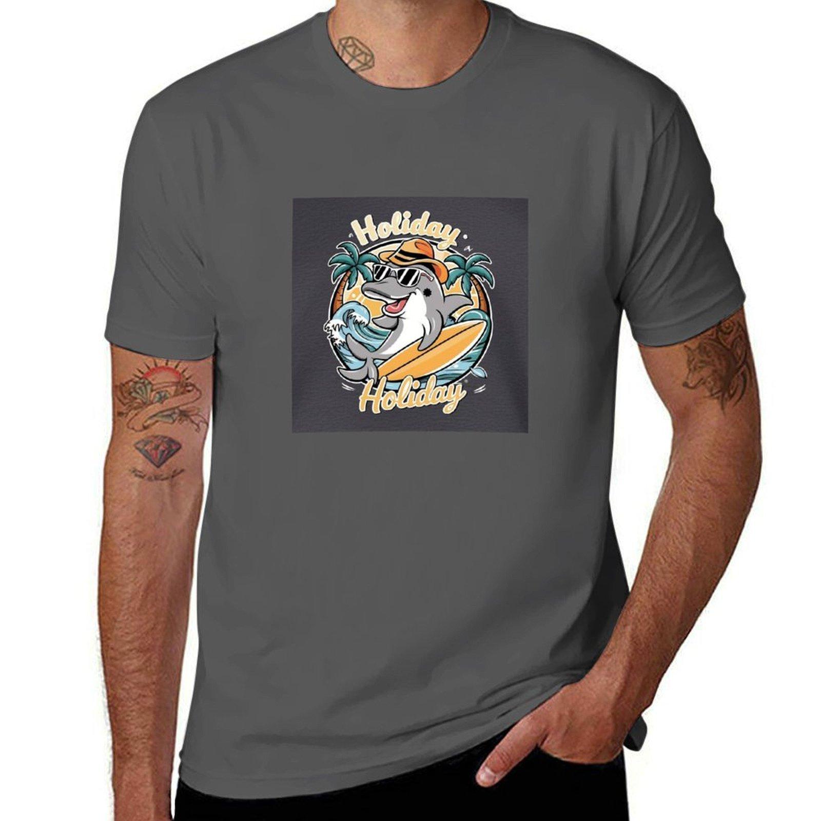 

Holiday T-Shirt man t shirt luxury t shirt custom print T-Shirt 4XL