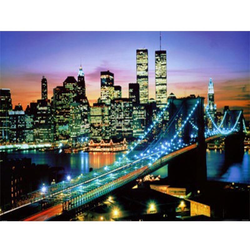 

Мост Пейзаж DIY 5D алмазная живопись полная круглая дрель живописная Алмазная вышивка крестиком мозаика со стразами настенное искусство Full Round 20x30CM