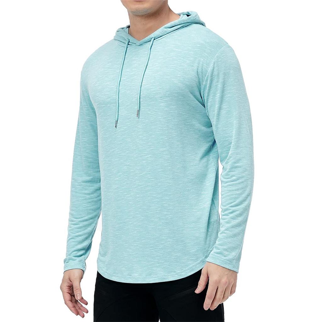 Herren Casual Kapuzenmantel Einfarbig Langärmlig Sportlicher Hoodie