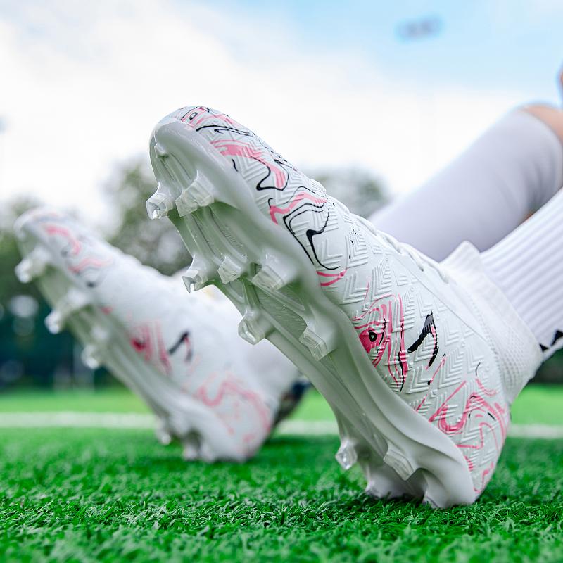 Hip-Top-Fußballschuhe für Herren/Damen AG-Socken mit langen Nägeln, Trainingsschuhe für Kunstrasen-Fußballwettkämpfe für Studenten