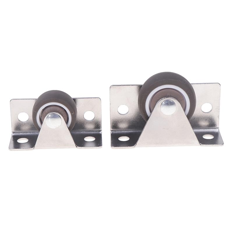 1/4Pcs Silent Rubber Casters, Drawer Wheels, For Furniture Kitchen Cabinet Table ,Of Side Installation Low Profile Replace Wheel