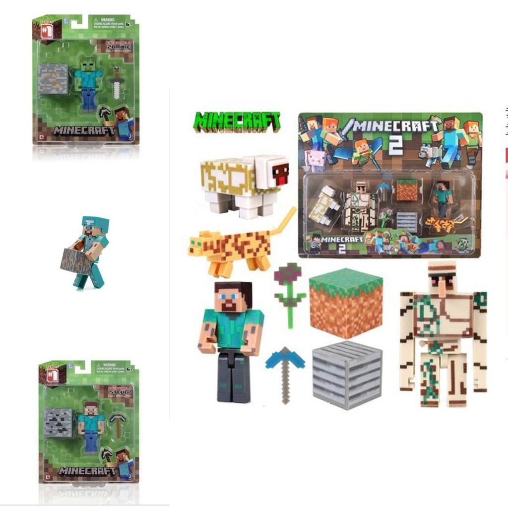 Minecraft Puzzle Action Figures Collection High-quality Home Decor And Gift For Gamers