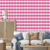 Harlequin Diamonds Wallpaper Powder Pink, White and Pink 50x1000