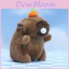 Adorable Cute Capybara Plush Toy Keychain With Bubble Blowing Features In Pink Green And Light Brown