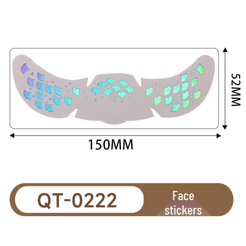 Cross Hot Stamping Tattoo Stickers: Waterproof Glitter Stars & Butterflies for Party Makeup & Stage Performance