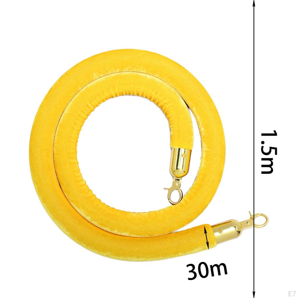 Lcome Corda di Flanella 9ft Parco Giochi VIP Paletto di Velluto Teatri Coda