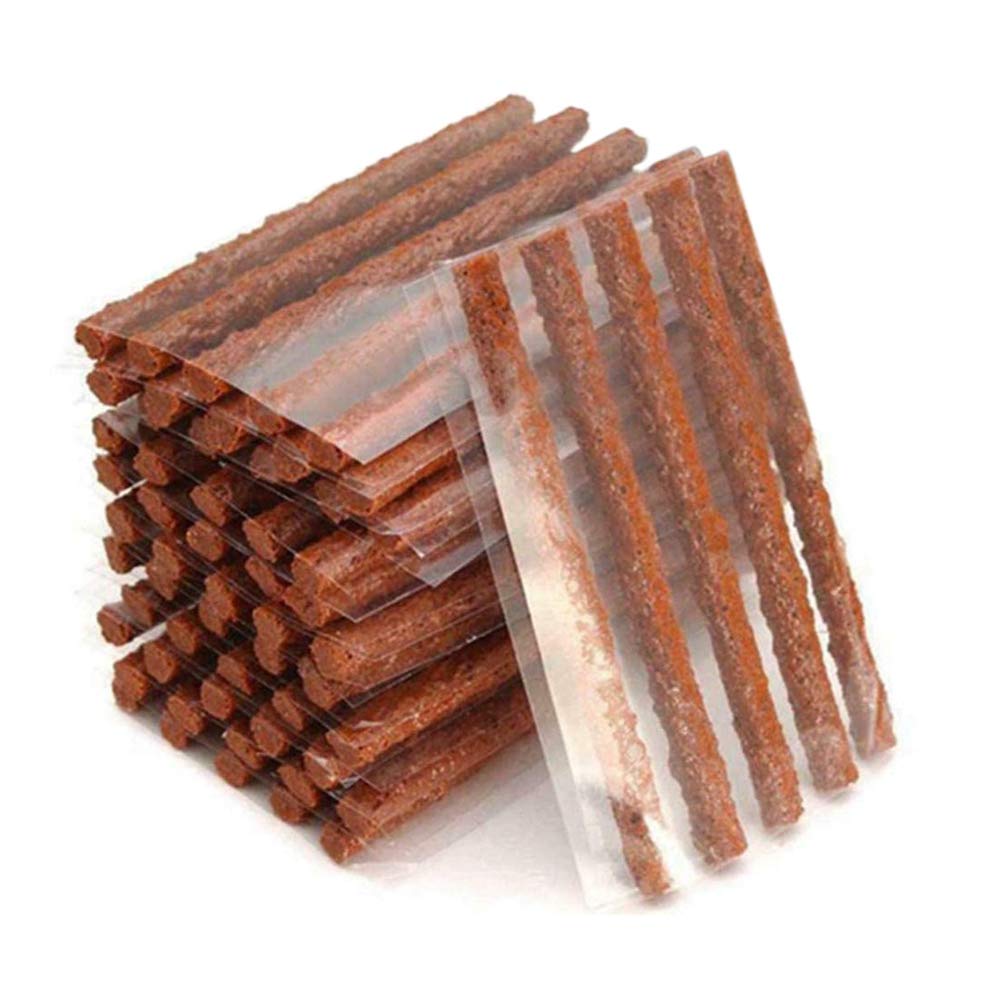 

Bumdenuu 100pcs Car Tubeless Tire Punk Repair Tool Rubber Strip Sterling Plug Garage Seal Patch Tire Maintenance Universal коричневый