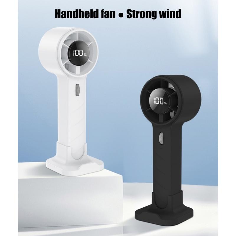 Handheld Fan 1-100 Speed Hand Fan Adjustable Mini Fan Rechargeable Fan with Digital Display for Travel Camping