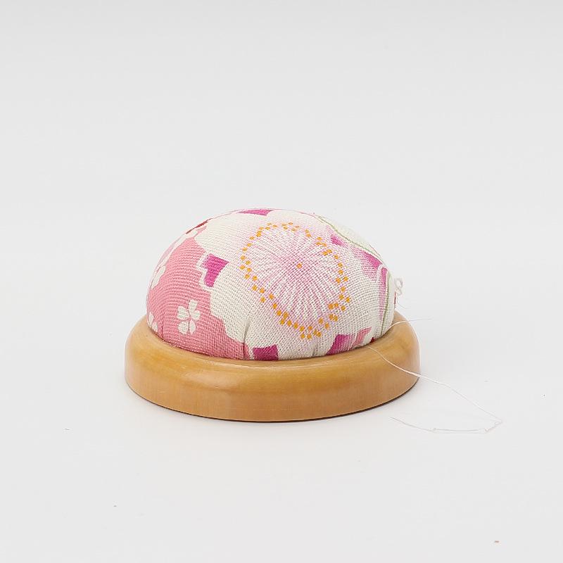 Japanese Style Wooden Pin Cushion & Needle Holder for DIY Sewing & Cross Stitch