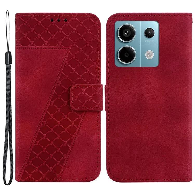 

Для Xiaomi Redmi Note 13 Pro 5G Poco X6 5G чехол с подставкой и слотами для карт 7-образный чехол из искусственной кожи с рисунком