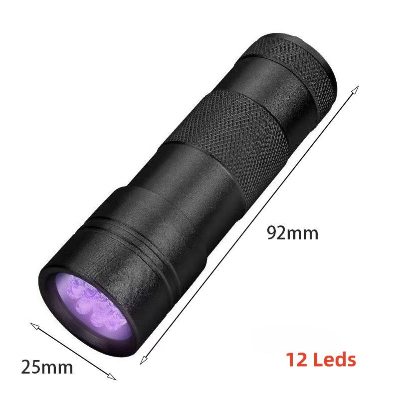 21 LED UV Ultraviolet Flashlight Black Light 395NM Mini Torch Light for Pet Urine Stains Portable Banknote T