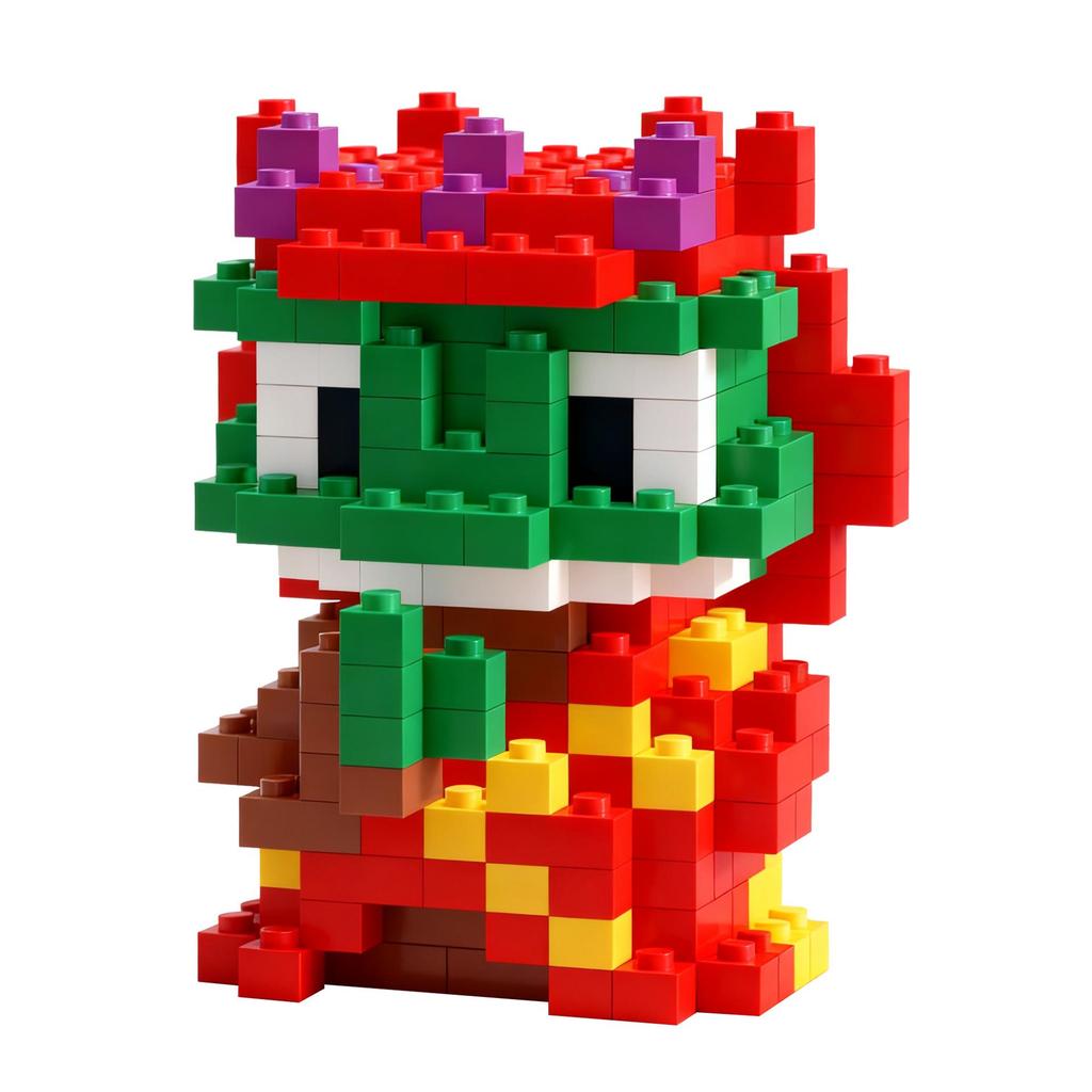 Journey to the West Mini Monster Building Blocks: Educational Assembly Toy, Eco-Friendly PP Material