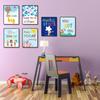 Phieoixs 6Pcs piring Quotes Classroom Decorations - Posters for Wall Decor for Pre School, Elementary and Middle School Themes, 8x10inch Unframed
