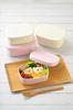 HAKOYA Lunch Made In Microwave and Dishwasher Safe [OKN] Quick-Wash Box, One-Touch, Japan, Medium, 600ml, Pink,