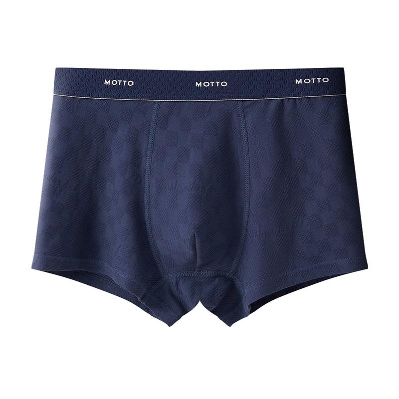 Men's Spring and Autumn High-grade Pure Cotton 10A Antibacterial Breathable Sports Boxer Briefs