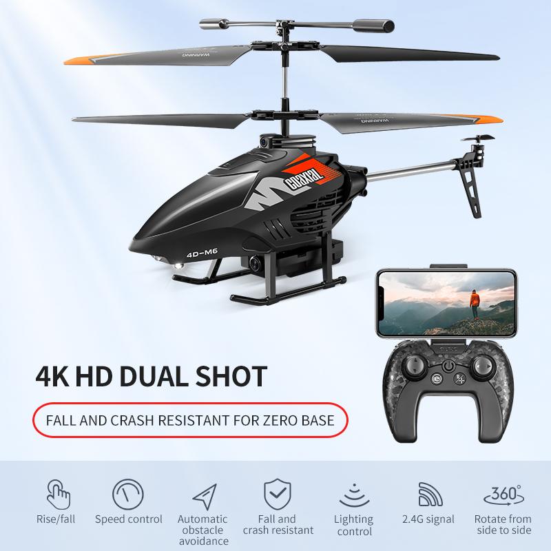 New  RC Helicopter With 4K camera New Mini Drone Gesture Sensing with Dron RC Plane Quadrocopter Remote Control Toy kids Gift