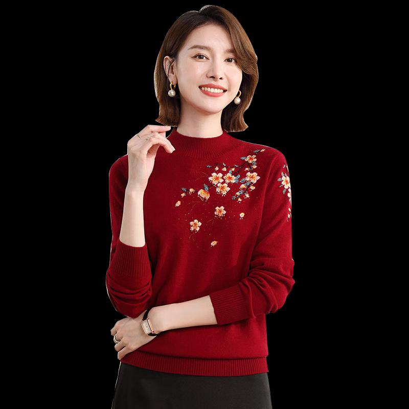 Hengyuanxiang Women's Machine Washable Wool Sweater