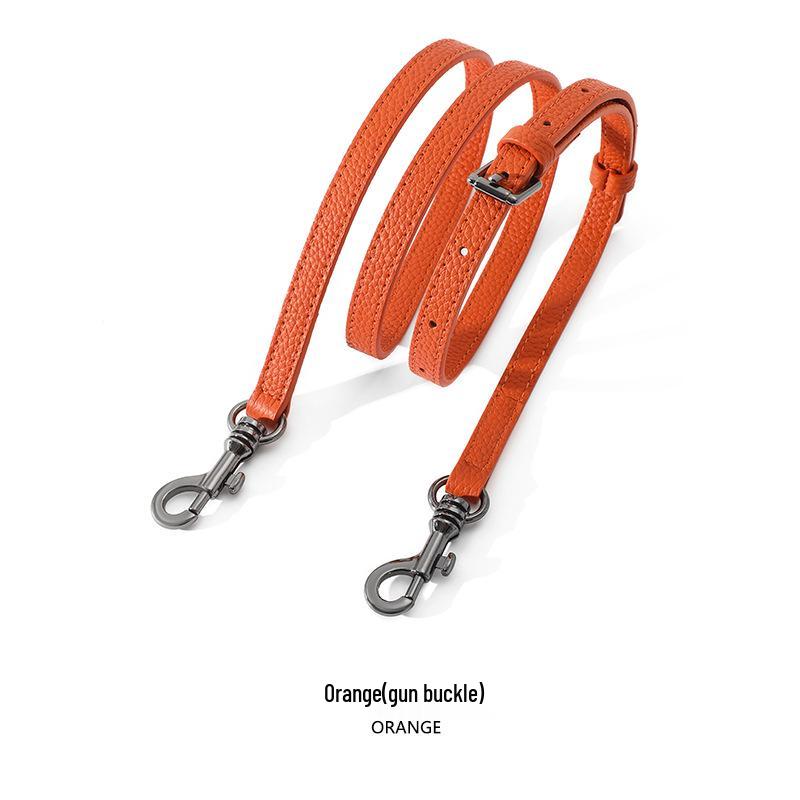 Mahuangshi Echtes Leder Litschi-Muster Taschenriemen A-74 - Dünner, langer Schulterriemen aus Rindsleder für Umhängetaschen, Einzelkauf.