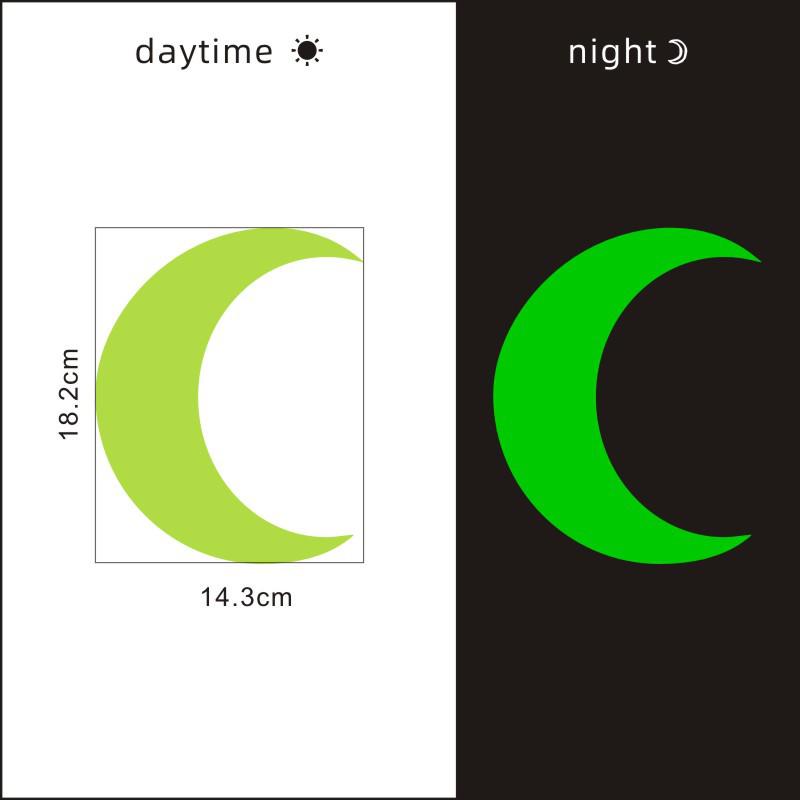 Φωτεινά Φθορίζοντα Αυτοκόλλητα Αστέρια και Κουκκίδες για Διακόσμηση Παιδικού Δωματίου