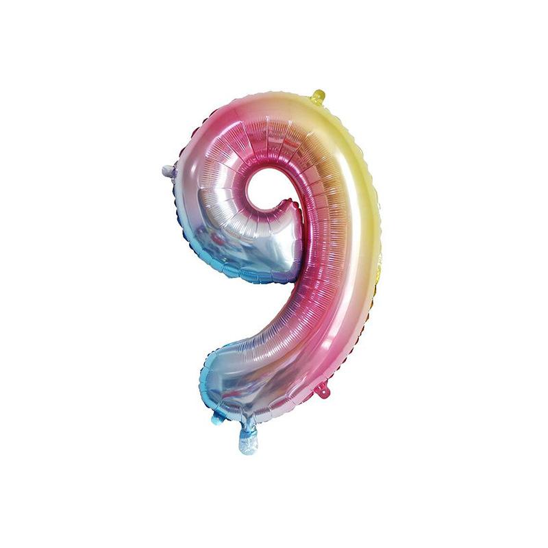 32 Zoll große Folien-Geburtstagsballons, Zahlenballonfiguren, alles Gute zum Geburtstag, Partydekorationen, Kinderballon, Geburtstagsluftglobos