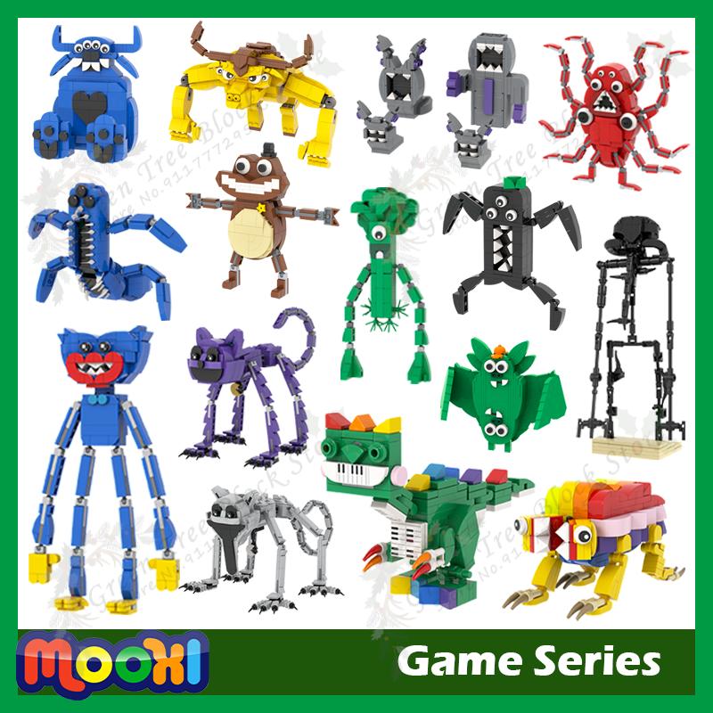 Horror Game Series Pianosaurus Yarnaby Cat Backrooms MOC Creative Banban Monster Building Block Model DIY Bricks Kids Gifts Toys