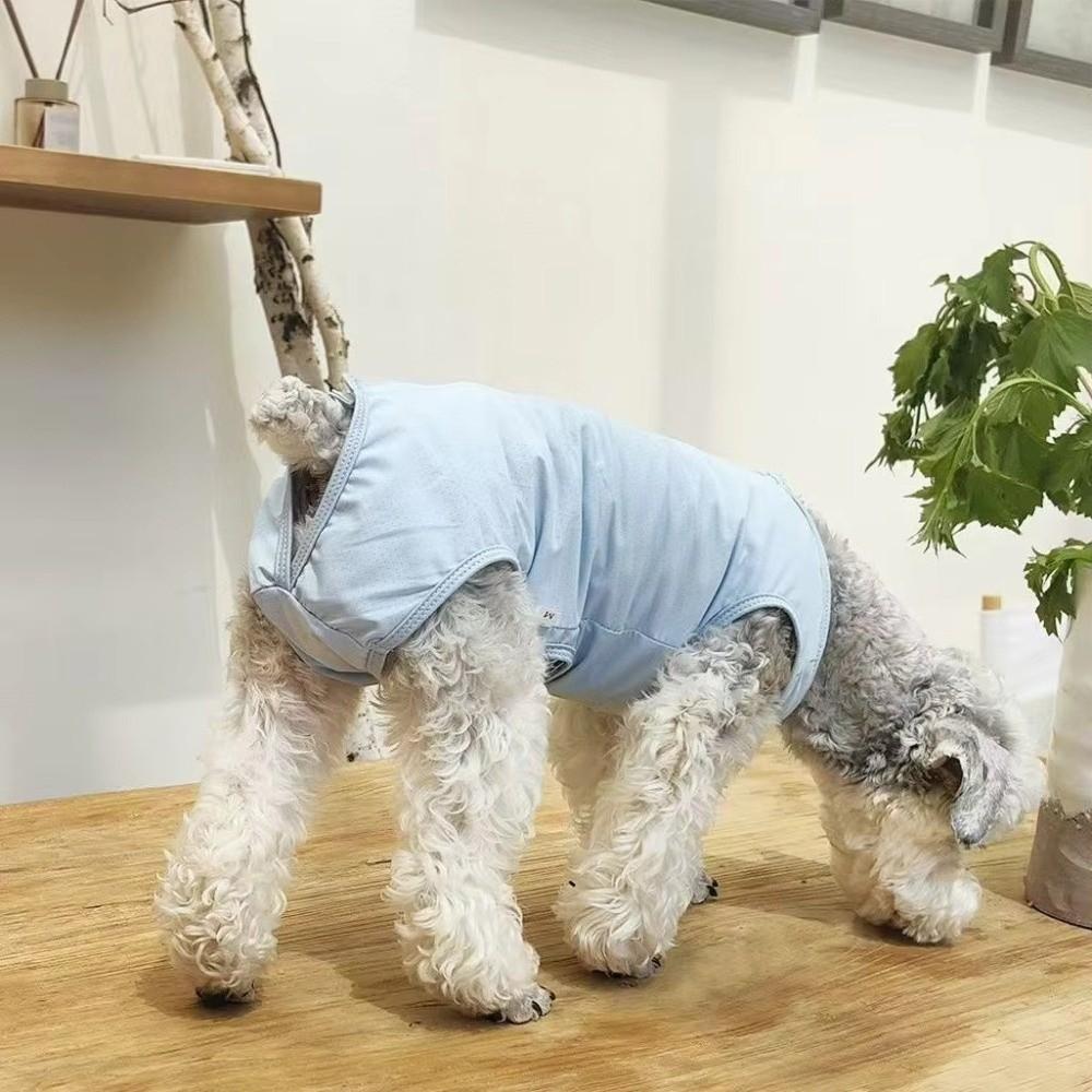 Sleeveless Cat Recovery Suit Breathable Dog Jumpsuit Comfortable Cat Weaning Suit  Daily Wear