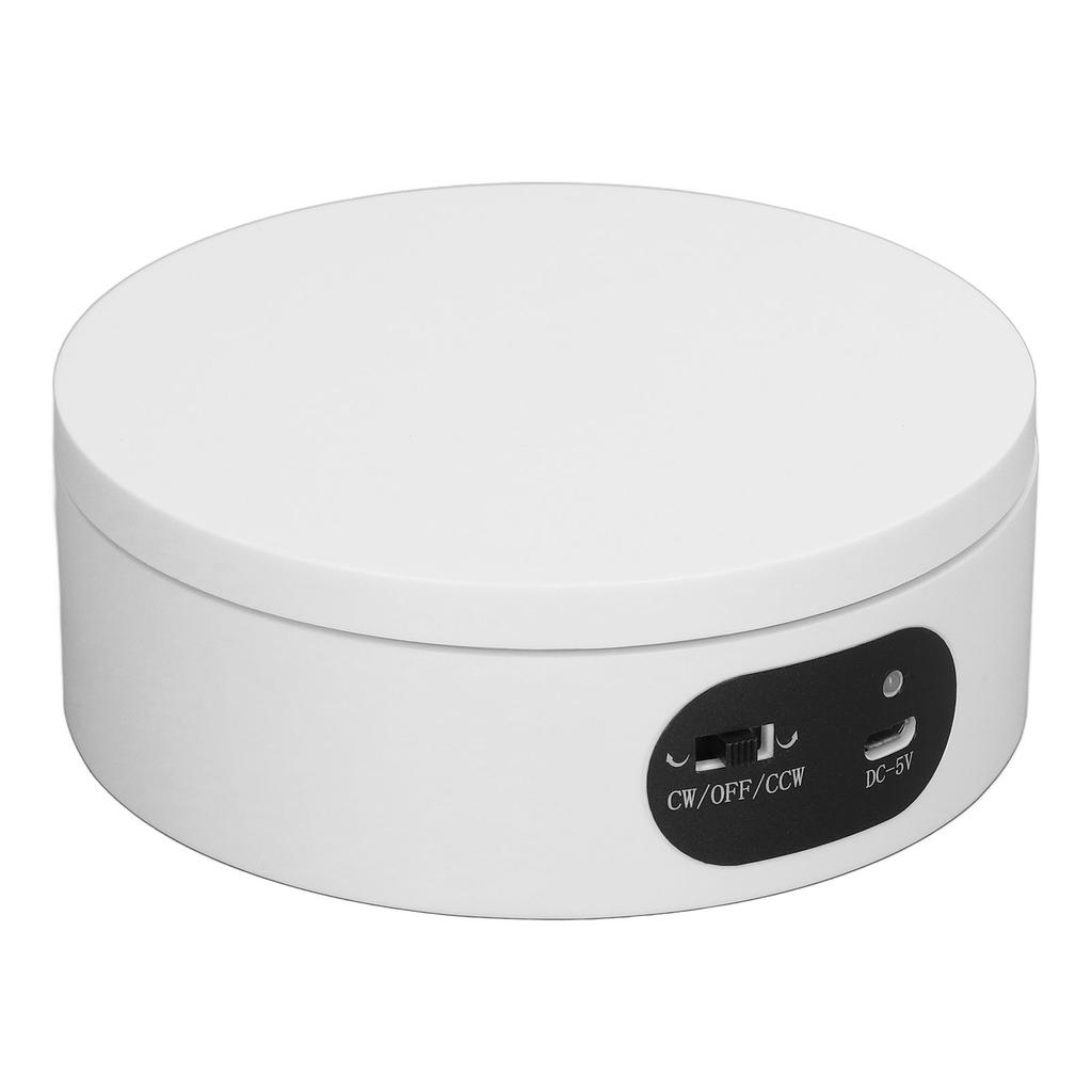 Espositore Rotante 4,7 pollici Rotazione Automatica Alimentato a Batteria USB Tavolo Girevole a Basso Rumore per