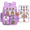 Oxford Cloth Cartoon Animal School Bag Multi-Compartments Capybara Student Bag Unisex