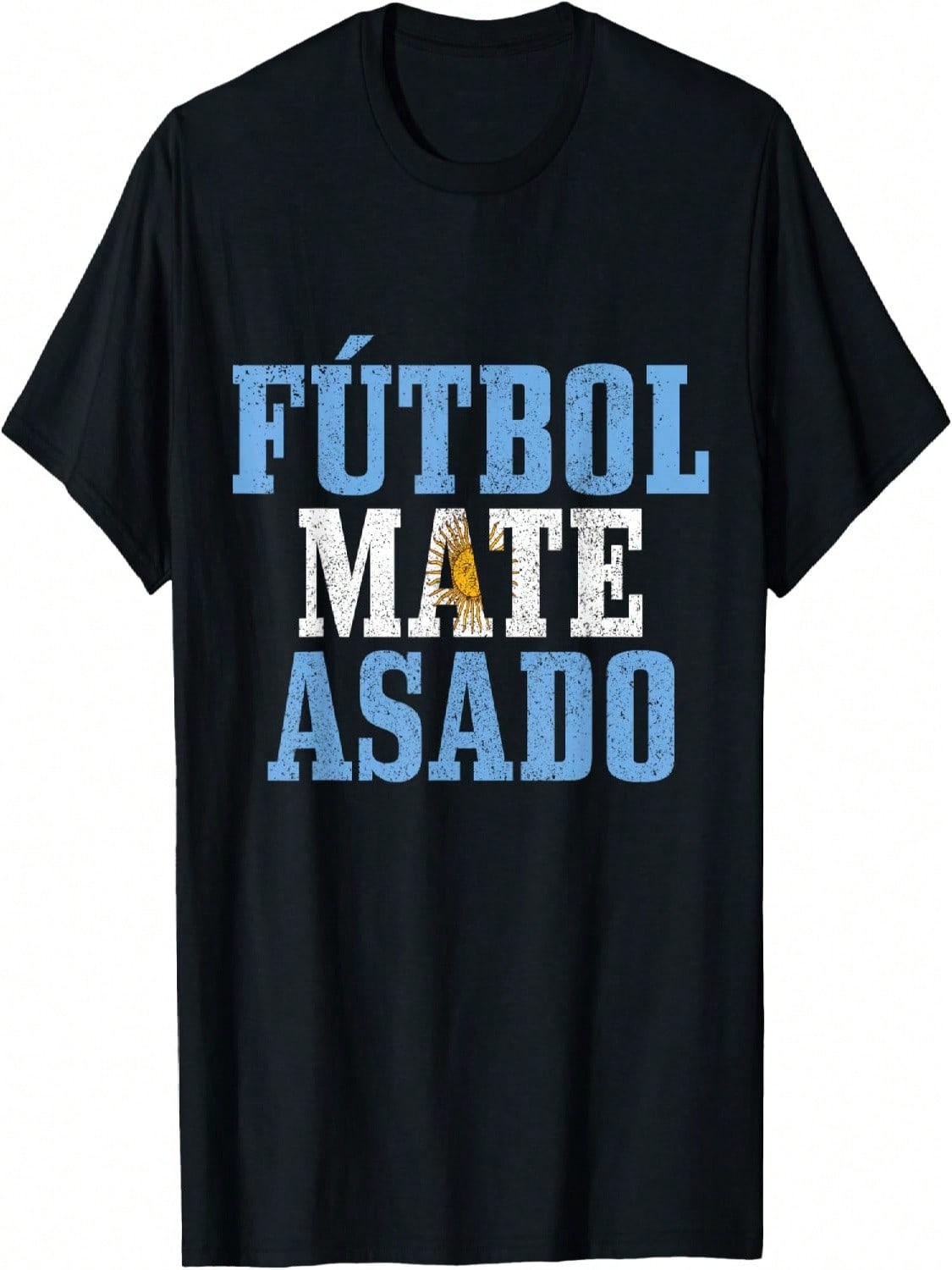 Futbol Mate Asado Argentina Argentinian Flag Pride Vintage T-Shirt S