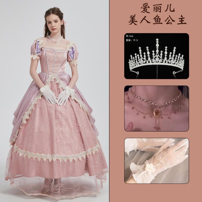 Snow White Ariel Anna Cinderella Bell Elsa Dress Adult Performance Costume