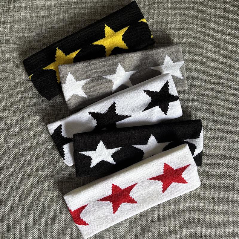 Children's Five-Star Sports Headband - Sweat-Absorbing, High Elasticity for Running, Fitness & Yoga