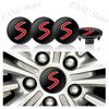 4Pcs 54/56/60mm S Emblem Car Wheel Center Hub Cap Rim refit dust-proof Badge Covers For Mini Cooper S JCW R50 R53 R56 F60