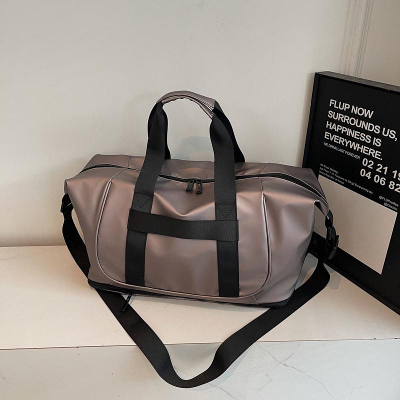 Dry and Wet Separate Travel Bag Women's Large Capacity Outdoor Duffel Bag Extensible Lightweight Yoga Fitness Bag