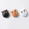 1 Piece Owl Magnetic Key Hook Refrigerator Sticker No Punching Entrance Hall Sticky Hook Door Wall Mounted Key Ring Behind The Door