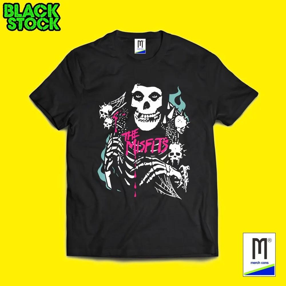Unisex Short Sleeve Crew Neck Cotton T Shirt Misfits