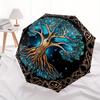"Enchanted Tree of Life Wall Art: Mystical Decor for Your Space"Umbrella, Portable 3-Fold Compact Umbrella for Men & Women ES11