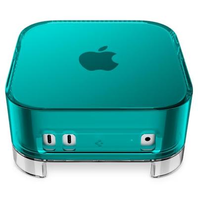 Spigen Case for Apple Mac Mini M4/M4 Pro (2024) with Air Filter, Stand, Dustproof, Breathable, and Protective Cover, Classic C1 (ACS09213) (Bondi Blue
