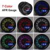Acouto Air/Fuel Ratio Gauge - 2.5in 12V AFR Gauge with High Accuracy and Adjustable Warning Setting for Car