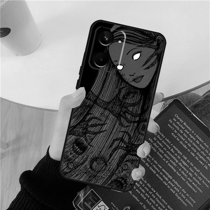 Horror Manga Style Case For Realme GT 6 6T 5 GT7 Pro 10 11 12 13 14 Pro Plus C53 C51 C21Y C25S C55 C67 C61 C75