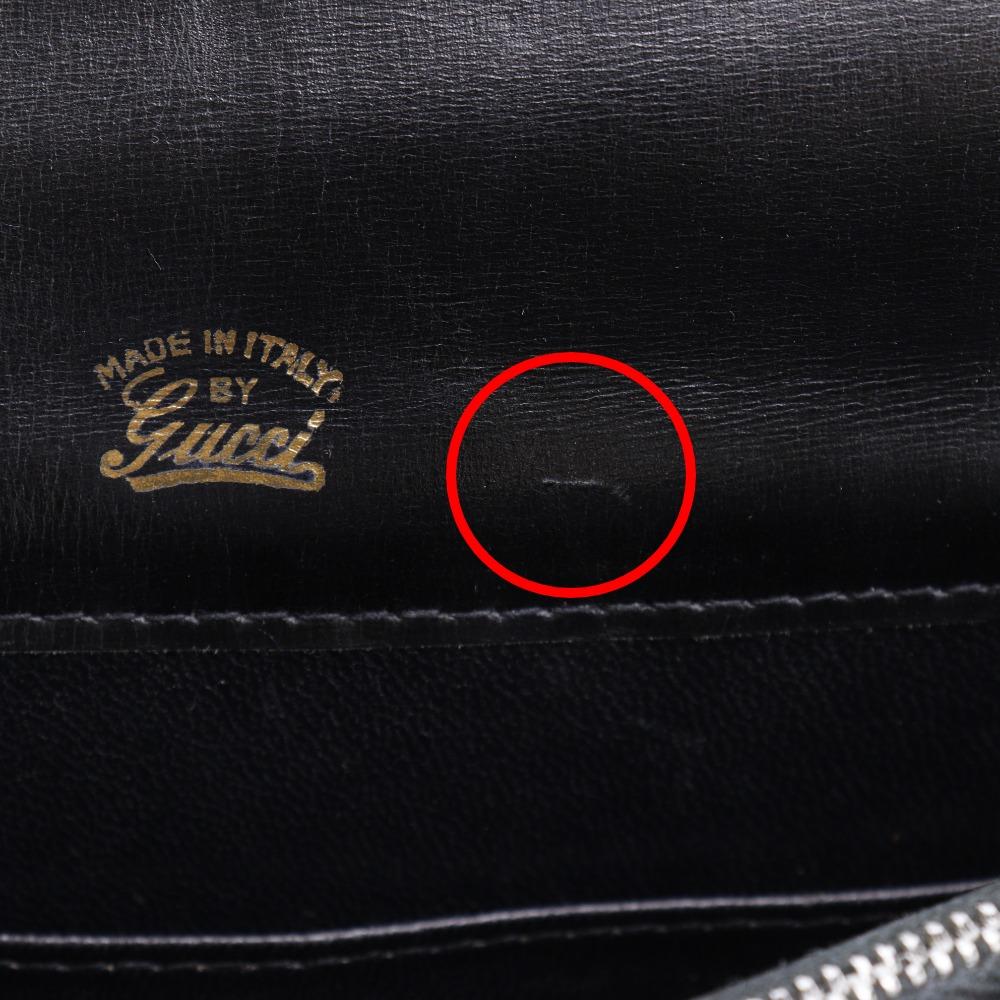 Gucci Old Gucci Shoulder Bag Vintage Black Calfskin Women Used