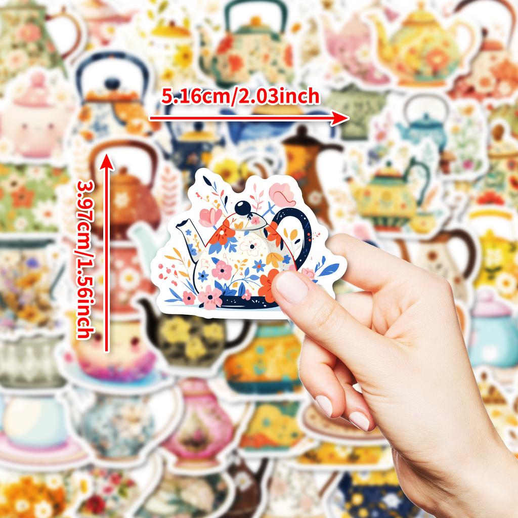 50 Creative Romantic Bouquet Stickers Decorating Water Cup Notebook Stickers