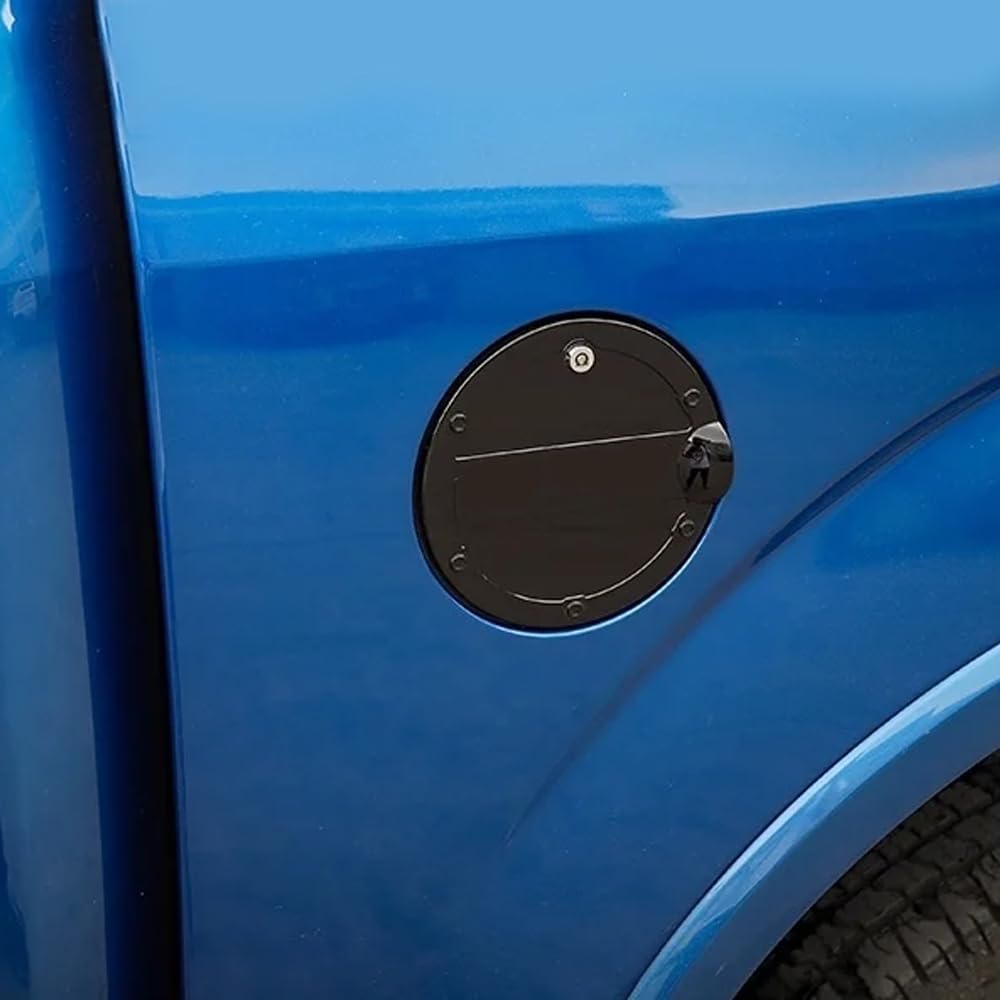 Fuel Tank Cap Cover Fuel Filler Door Locking Gas Cap with Key for Ford F150 2015 2016 2017 2018 2019 2020 Exterior Accessories