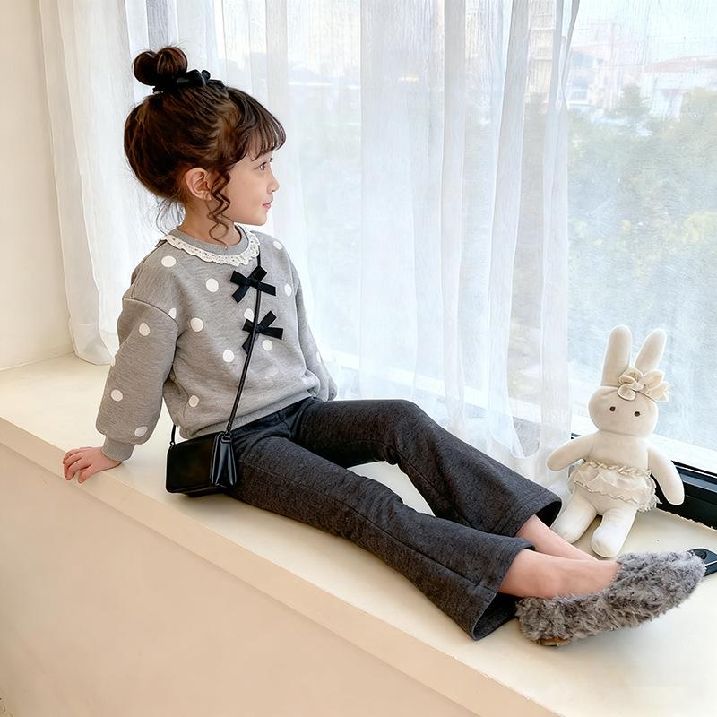 

Стильний набір худі в корейському стилі для малюків та дівчаток – Весняно-осіння повсякденна мода 110 cm