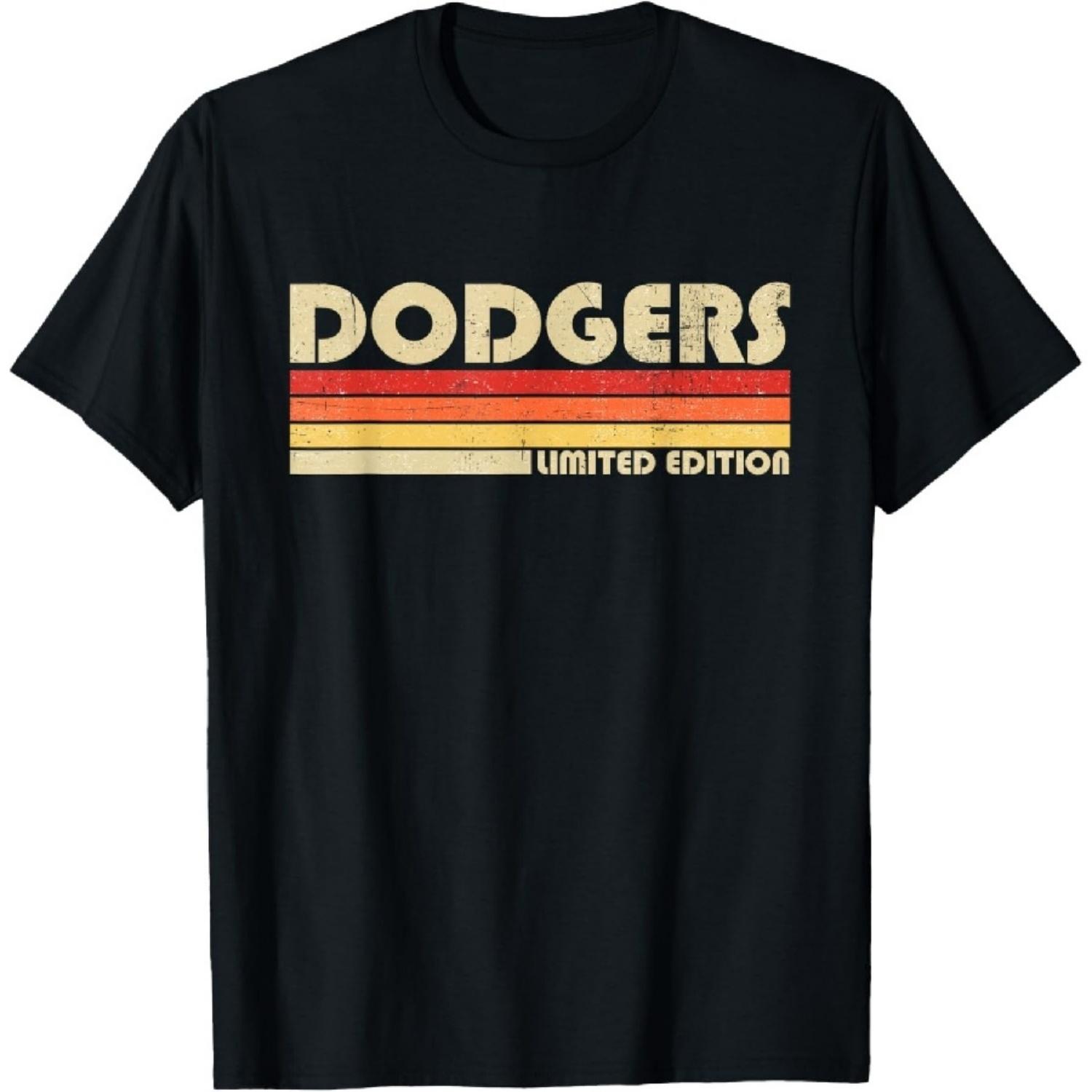 

Vintage Dodgers Name Throwback Retro Gift Men Women Boy Girl T-Shirt S
