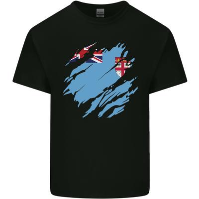 Torn Fiji Flag Fijian Day Football Mens Light Cotton T-Shirt Unisex T-Shirt