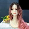 Female Mannequin Head PVC Bust Dummy Realistic with Ears Upper Body Display Stand Manikin for