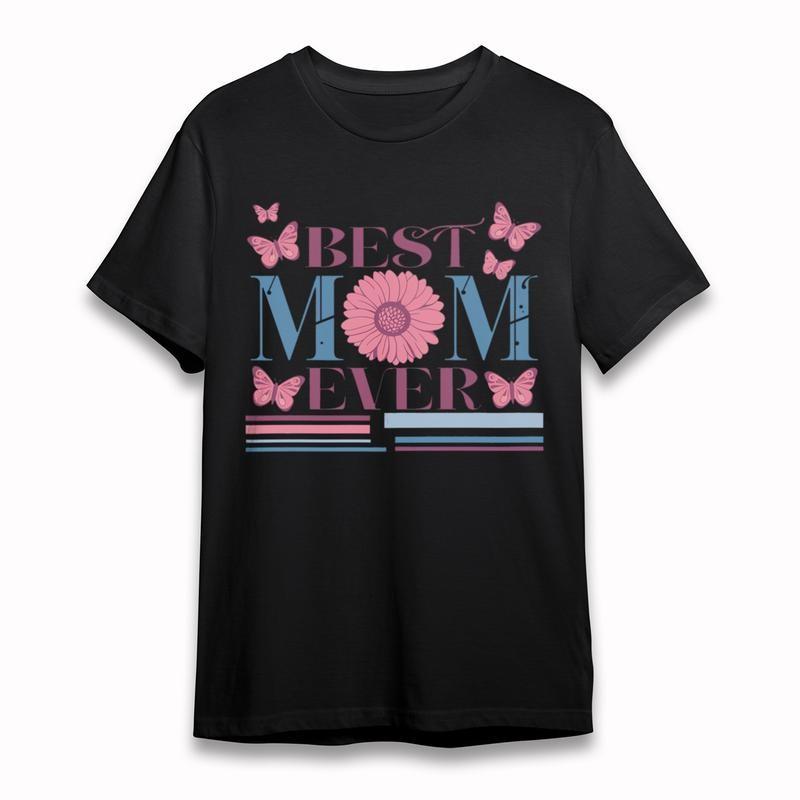 

Women s Plus Size Comfortable Classic T-Shirt Pink Flower Mom Tribute Floral Tee 3XL