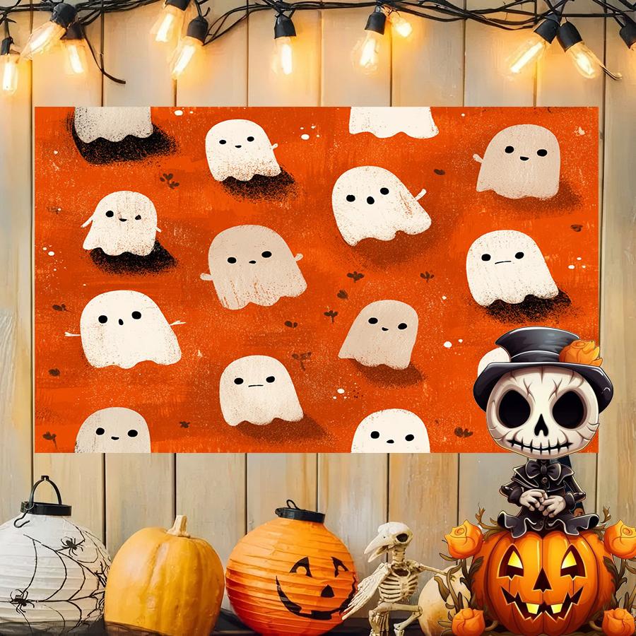 Halloween Flying Pumpkins Background Cloth Hanging Cloth Bedroom Bedside Decorative Wall Cloth Rental Dormitory Tapestry