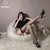 Sex underwear ultra-thin lace suspender lace pure lace black silk stockings women's sexy long socks A87