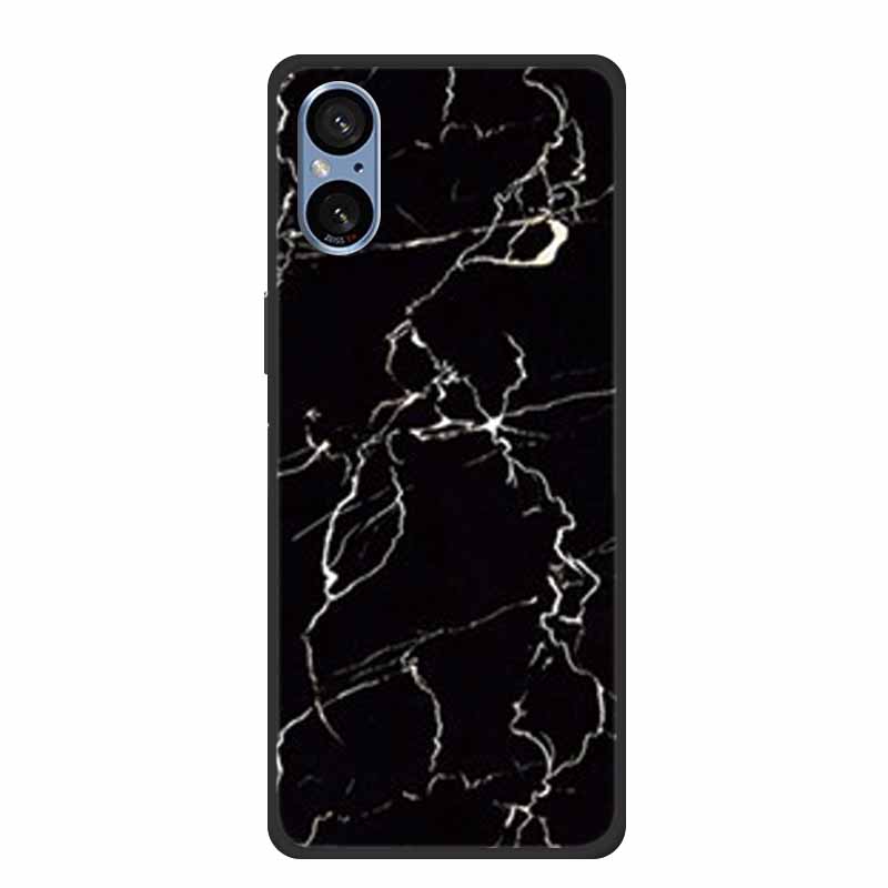 For Sony Xperia 5 V Case Marble Shockproof Soft Silicone TPU Back Cover For Sony Xperia5 V 5V 5G Phone Cases XQ-DE54 New Fundas
